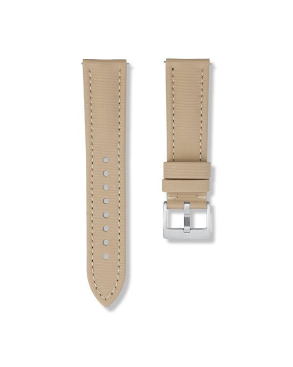Beige Sailcloth Watch Strap 22mm | WISSTRAPS