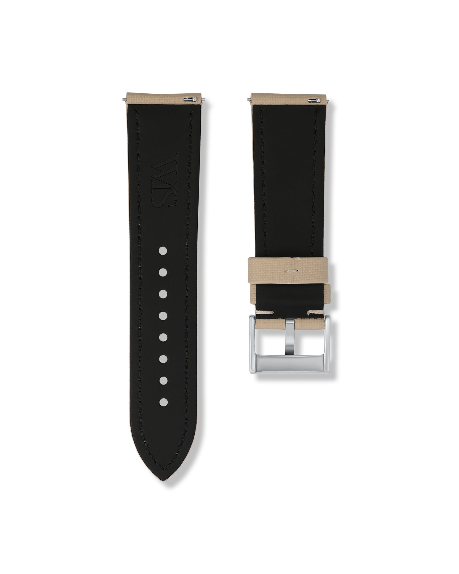 Beige Sailcloth Watch Strap 24mm | WISSTRAPS