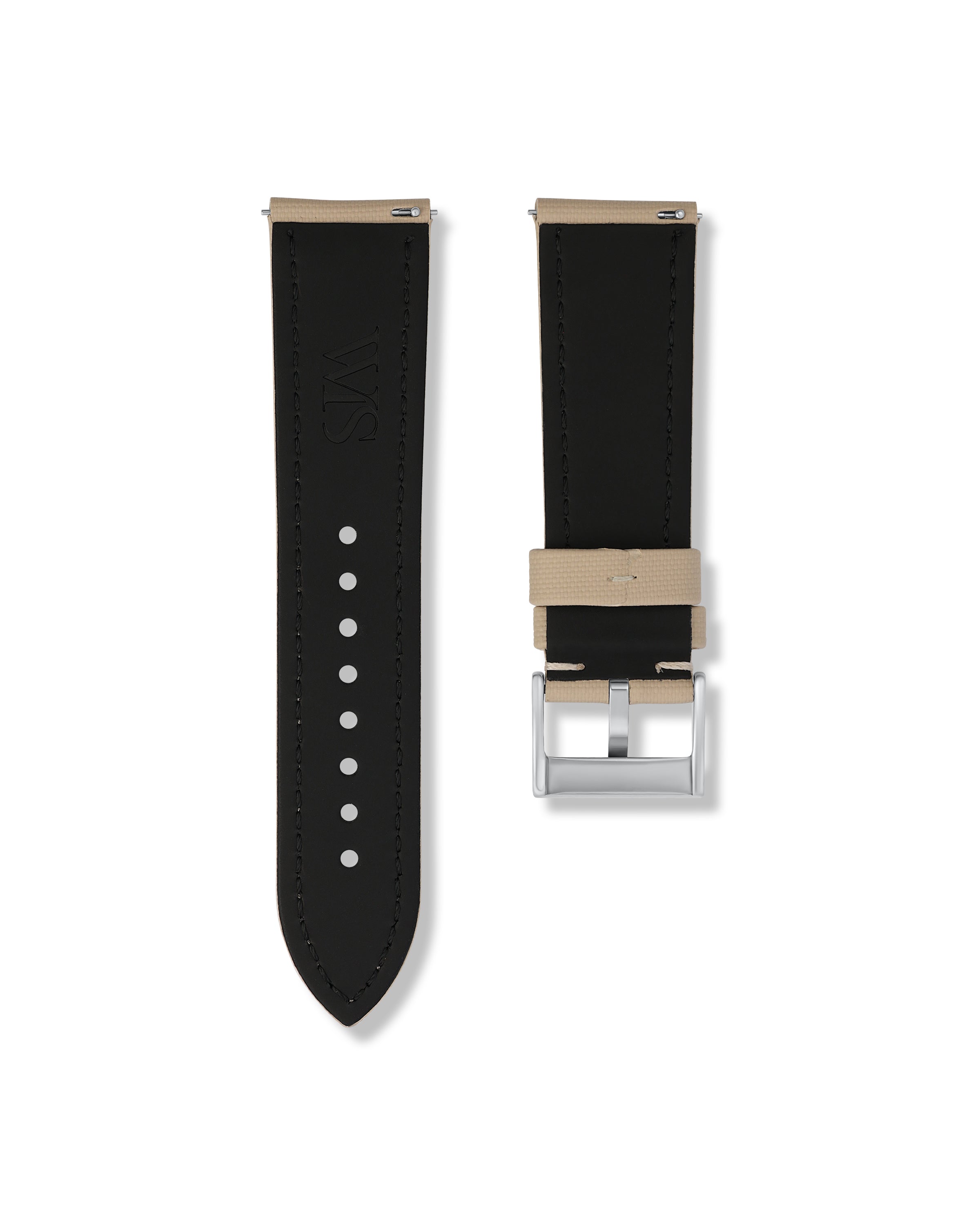 Beige Sailcloth Watch Strap 24mm | WISSTRAPS