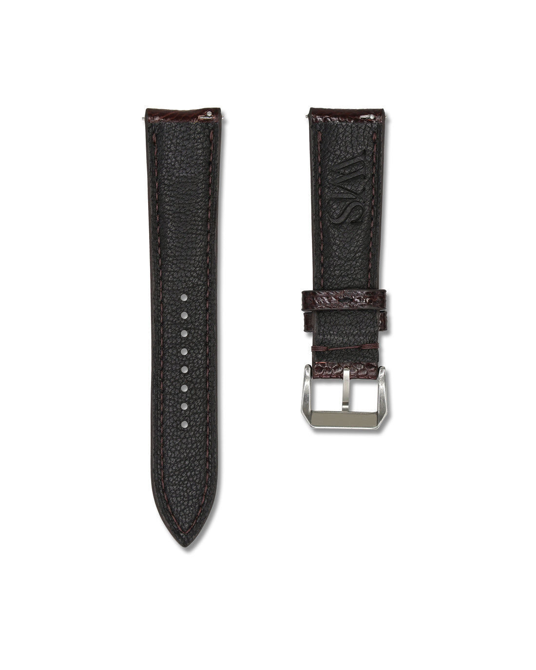 Brown Ostrich Shin Leather Bespoke Handmade Watch Band | WIS Watch Straps