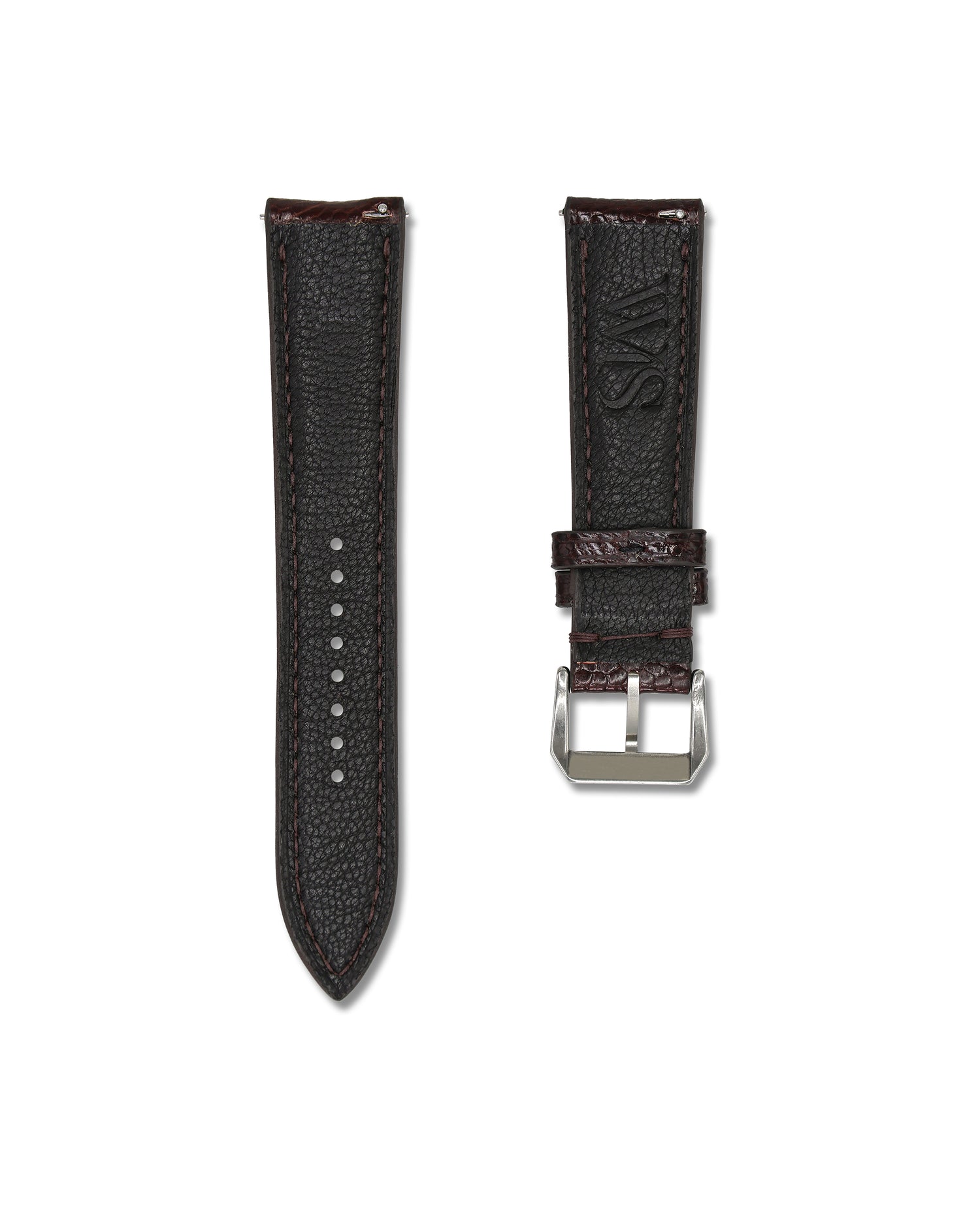 Brown Ostrich Shin Leather Bespoke Handmade Watch Band | WIS Watch Straps