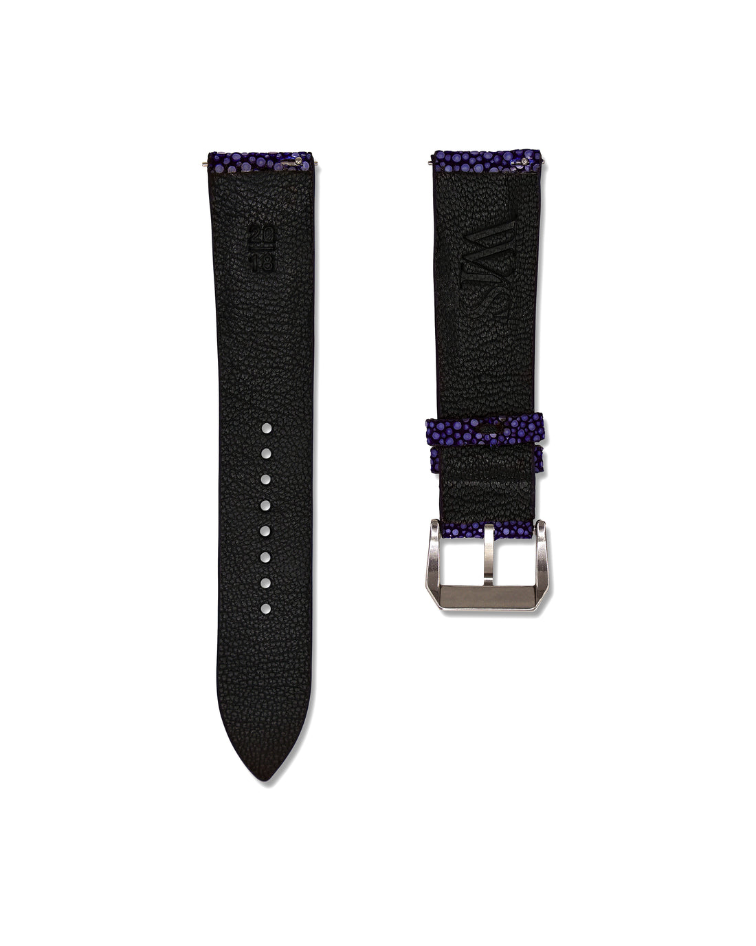 Purple Stingray Bespoke Leather Watch Band 20mm | WIS Watch Straps