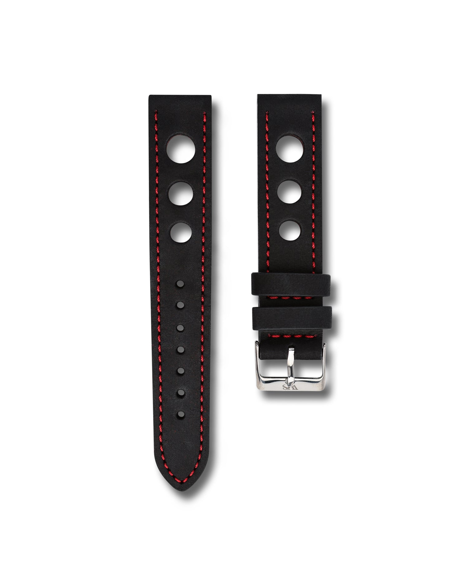 Black Nubuck Leather Rally Strap | WIS Watch Straps