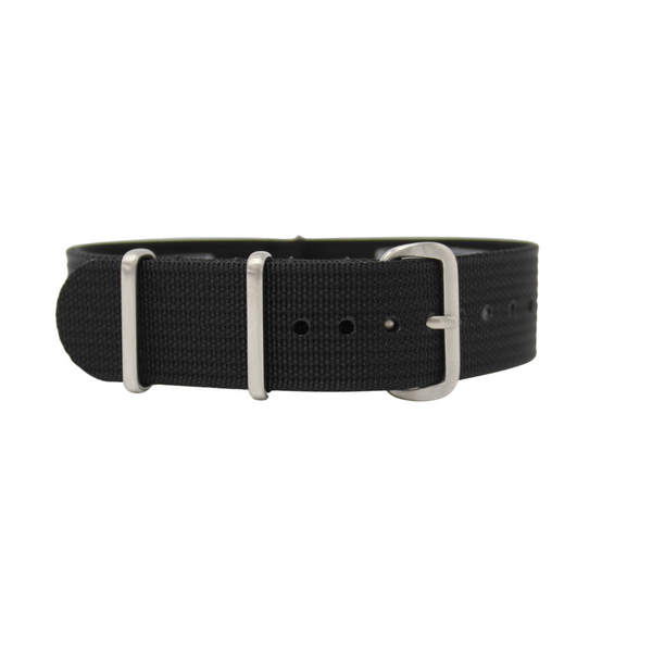 TUXEDO BLACK - NATO WATCH STRAP FOR OMEGA X SWATCH MOONSWATCH