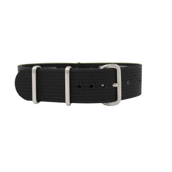 Tuxedo Black - Nato Watch Strap For Baume & Mercier Capeland Classima