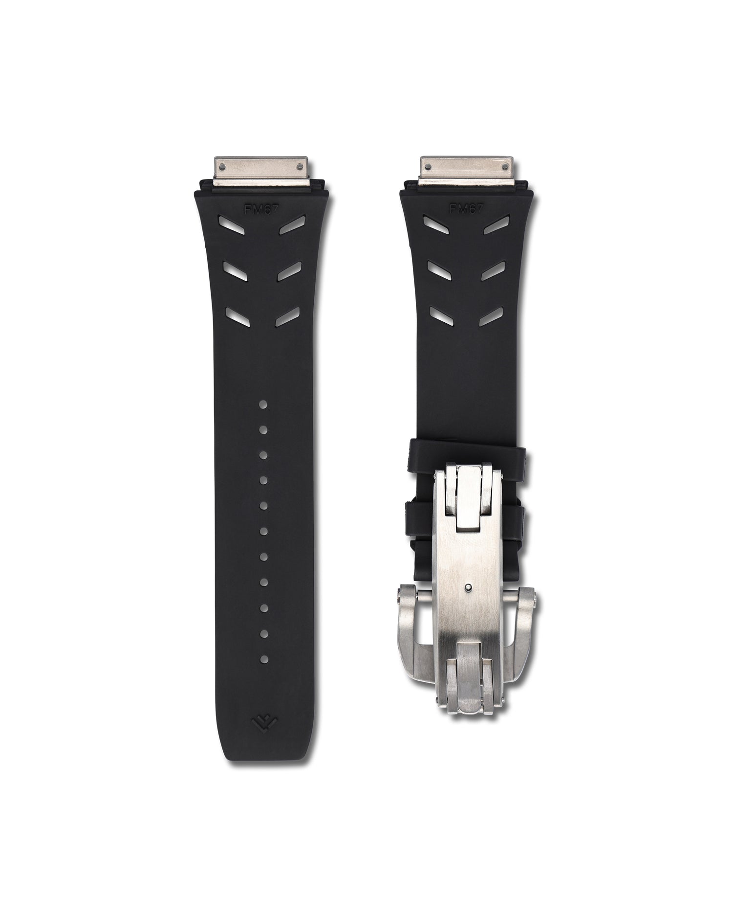 Richard Mille Black Rubber WIS Watch Straps RM 67-02