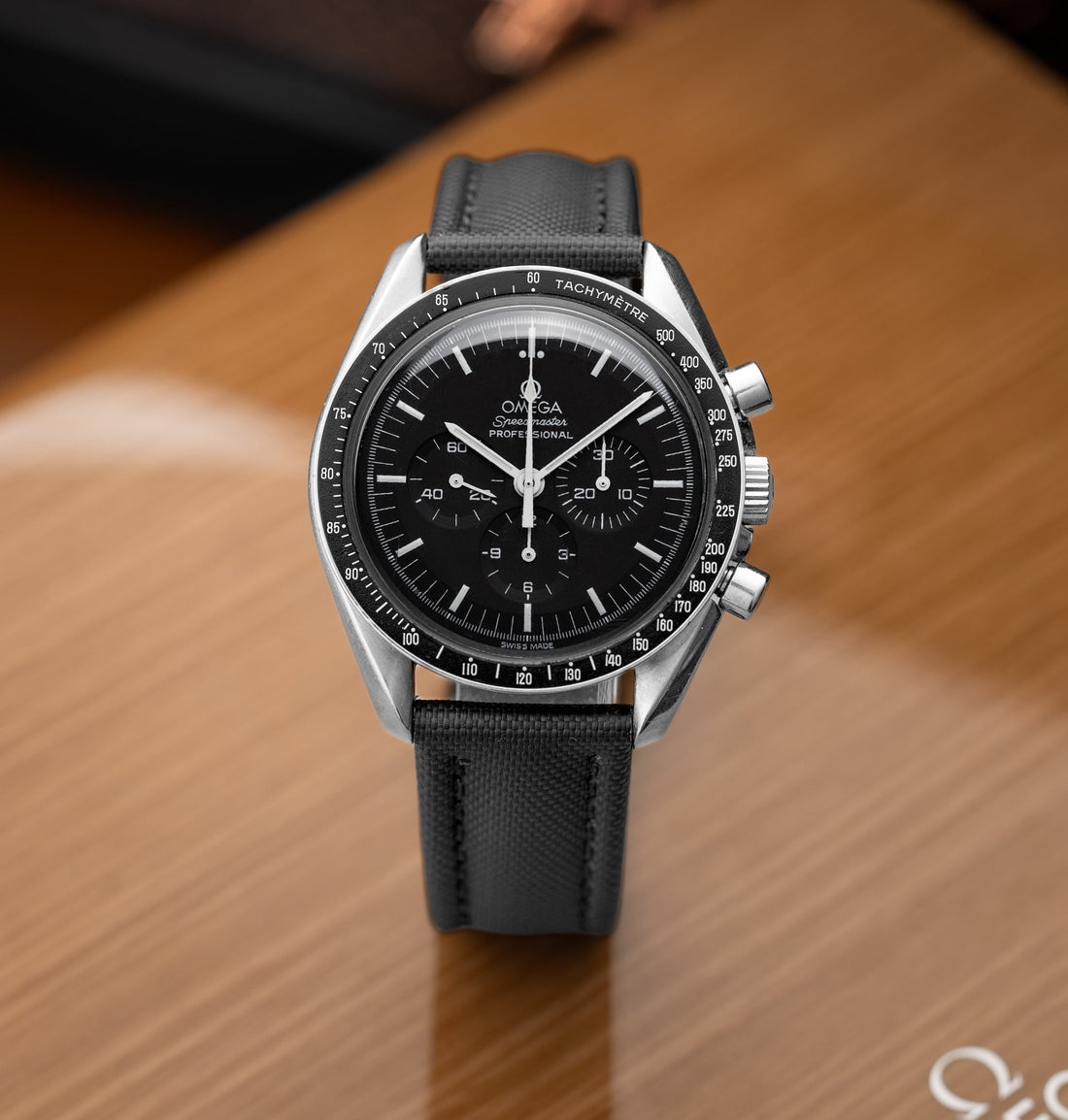 Black Sailcloth Quick Release Watch Strap | WIS Watch Straps