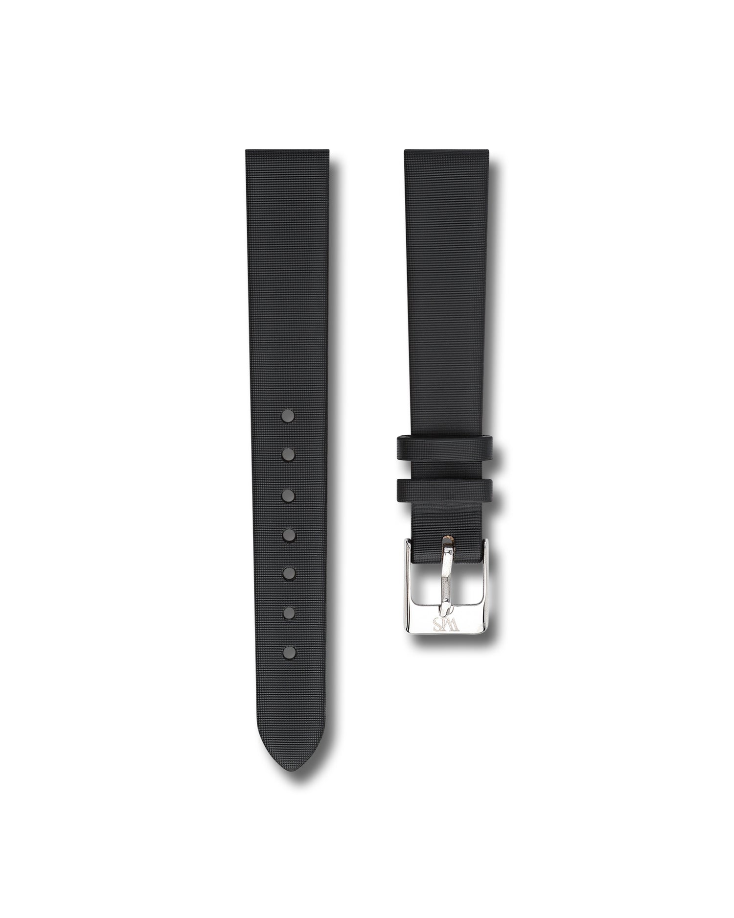 Black Satin Leather Watch Straps | WIS Watch Straps