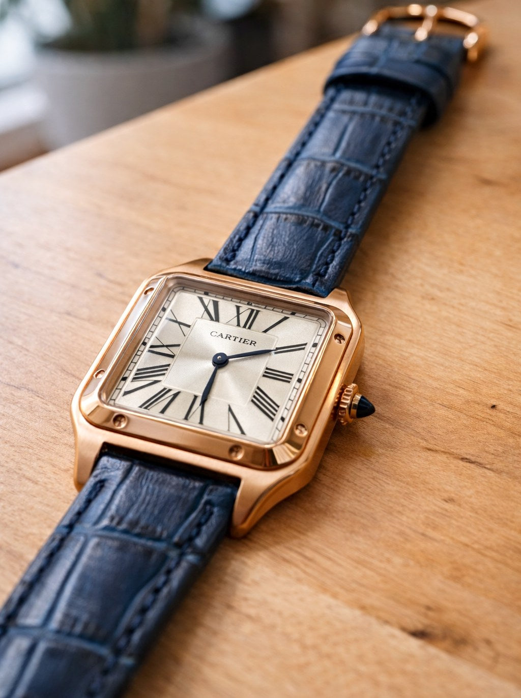 Correa de reloj Nato para Cartier Ronde Solo de Cartier, color rojo escarlata