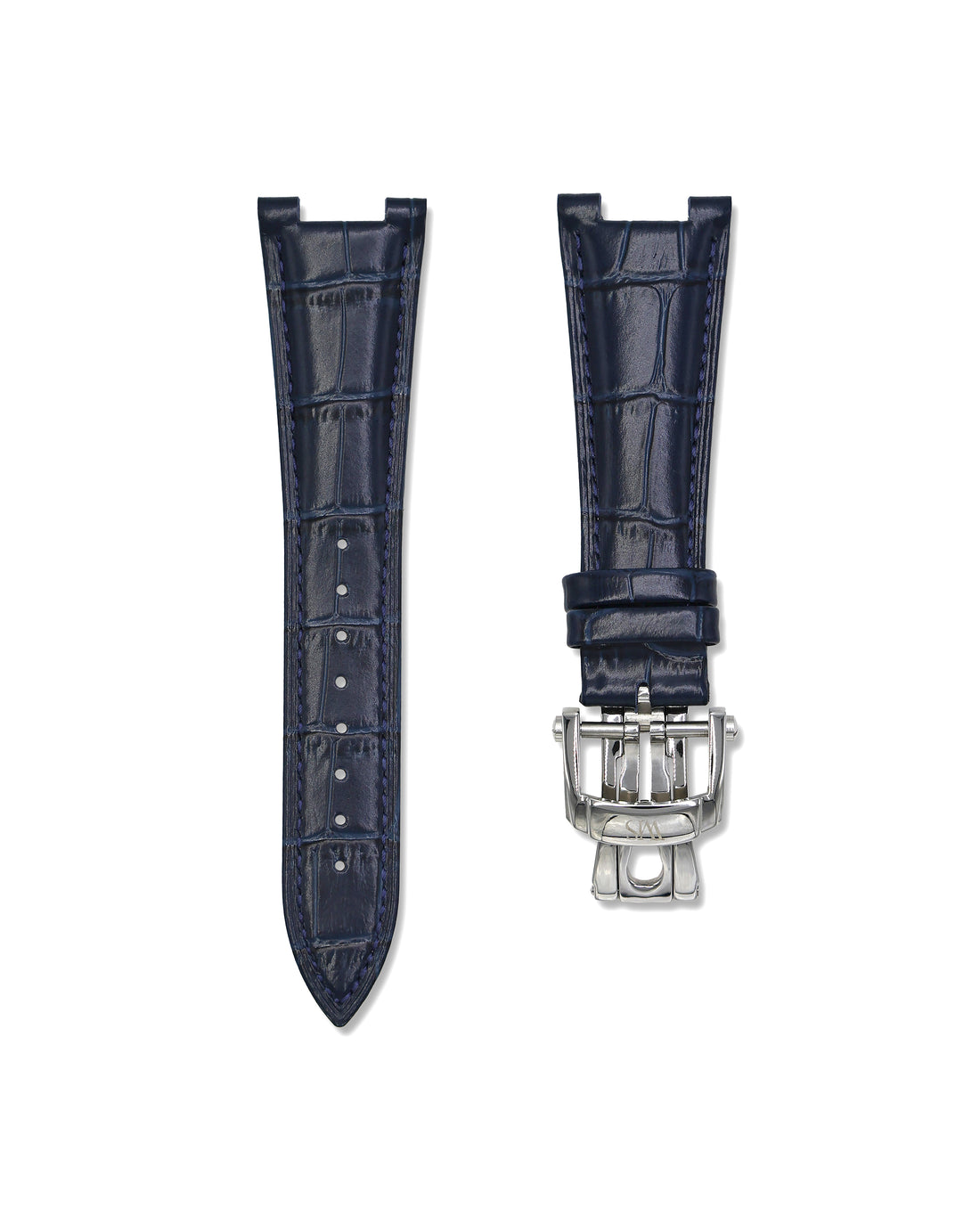 Blue Leather Watch Strap For Patek Philippe Nautilus | WIS Watch Straps