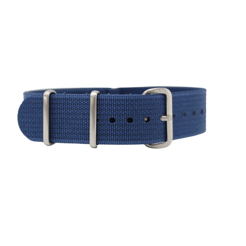 Marine Blue - Nato Watch Strap For Baume & Mercier Capeland Automatic