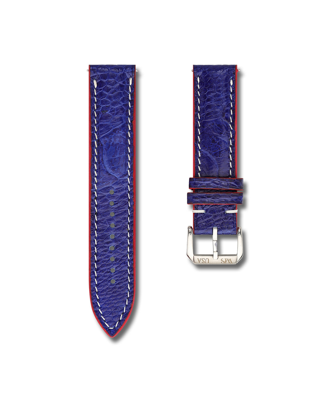 Blue Ostrich Leather WIS Watch Strap Limited Release250 Year USA Anniversary 