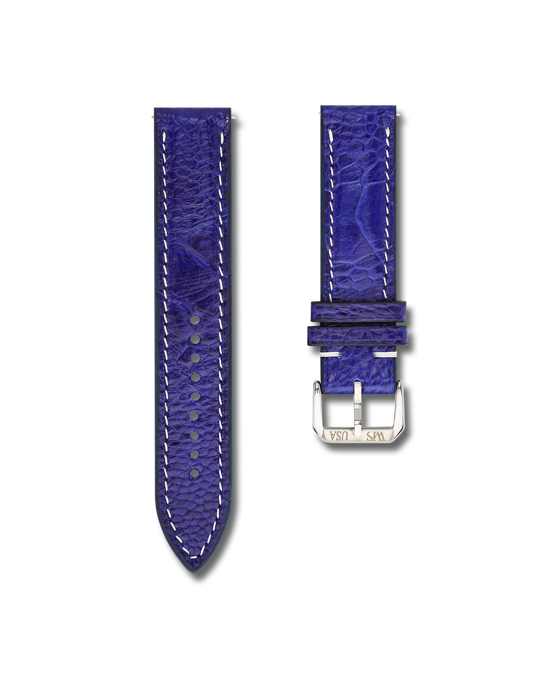 White Ostrich Leather WIS Watch Strap Limited Release250 Year USA Anniversary 