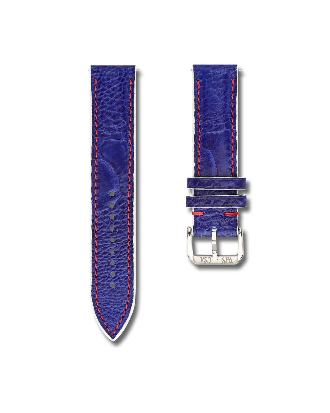 Blue Ostrich Leather WIS Watch Strap Limited Release250 Year USA Anniversary 