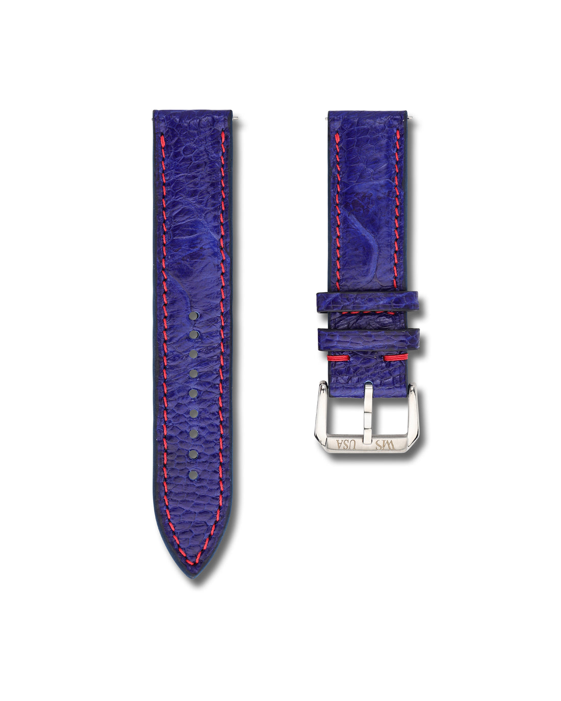 Blue Ostrich Leather WIS Watch Strap Limited Release250 Year USA Anniversary 