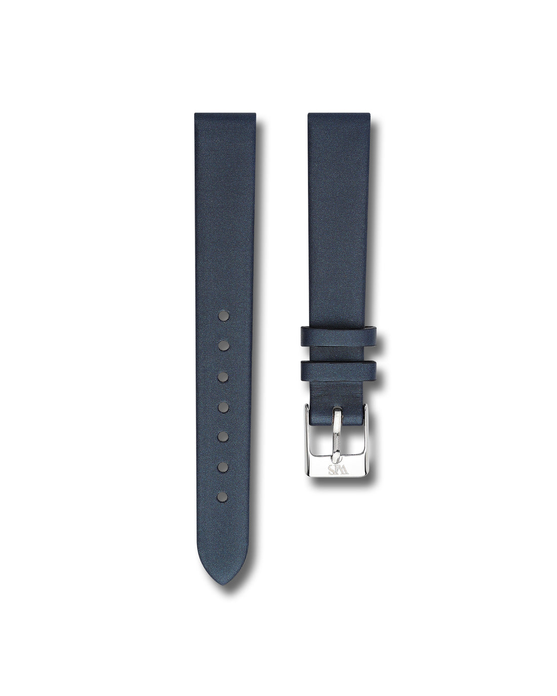 Blue Satin Leather Watch Band | WIS Watch Straps