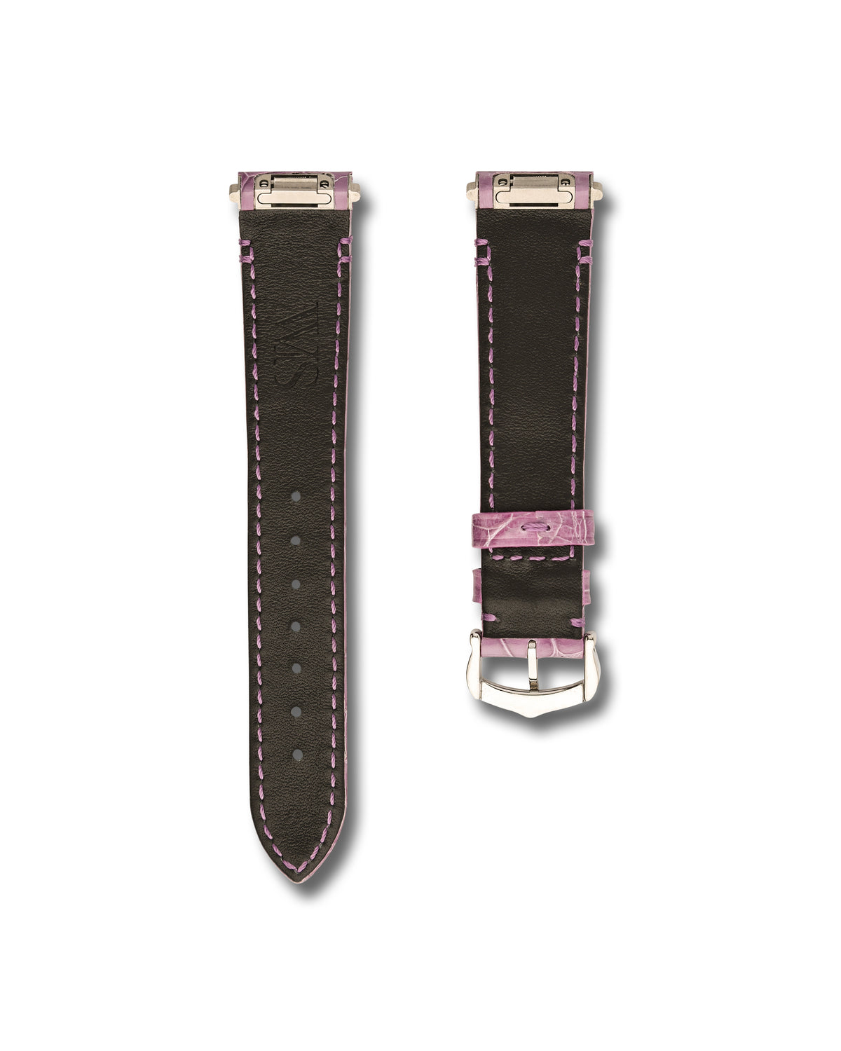 Cartier Santos Lilac Purple Alligator Leather Watch Strap | WIS Watch Straps