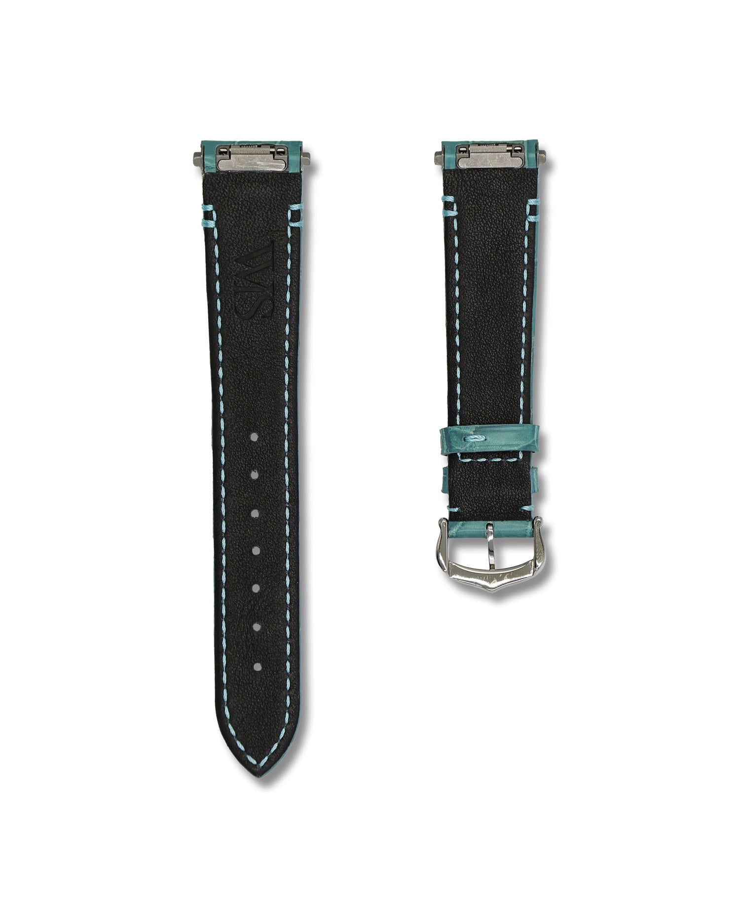 Cartier Santos Turquoise Alligator Leather Watch Strap | WIS Watch Straps