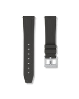 Charcoal Grey Quick Release Rubber Strap 20mm  | WISSTRAPS
