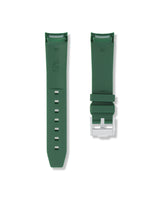 Forest Green Curved Rubber Strap 20m | WISSTRAPS