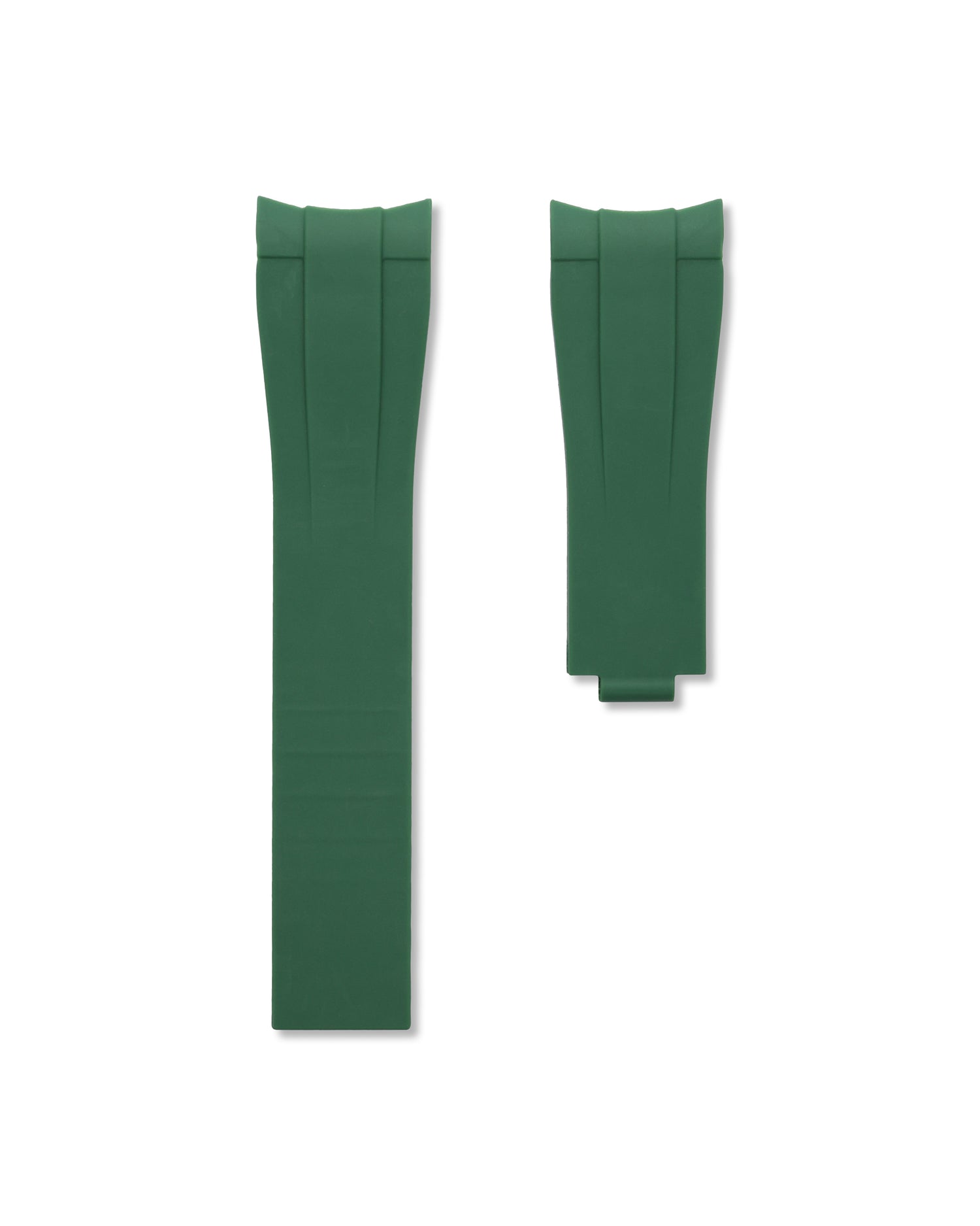 Forest Green Cut To Size Rubber Oysterflex Strap 20mm | WIS STRAPS