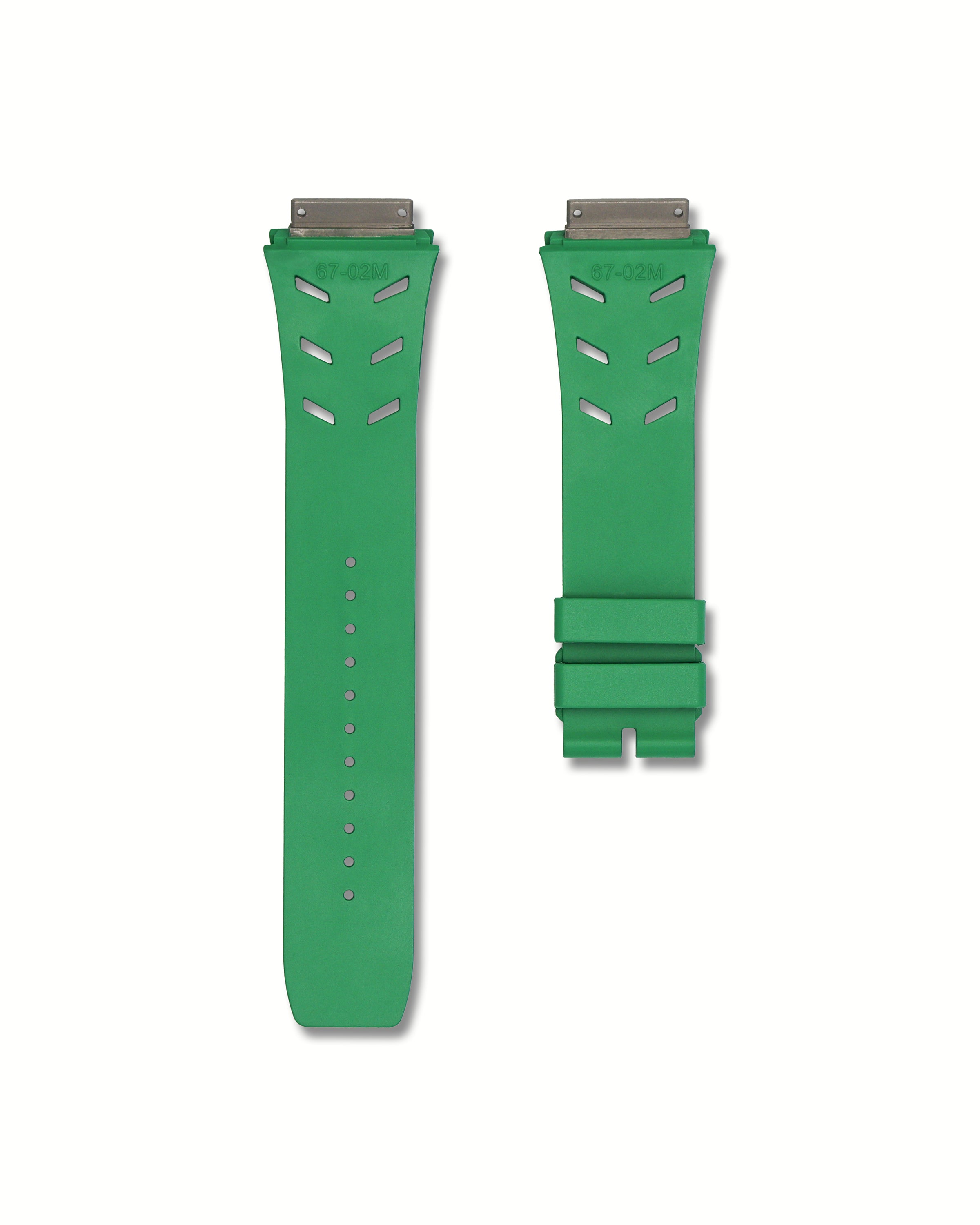 Pine Green Rubber Watch Strap for Richard Mille 67-02 M