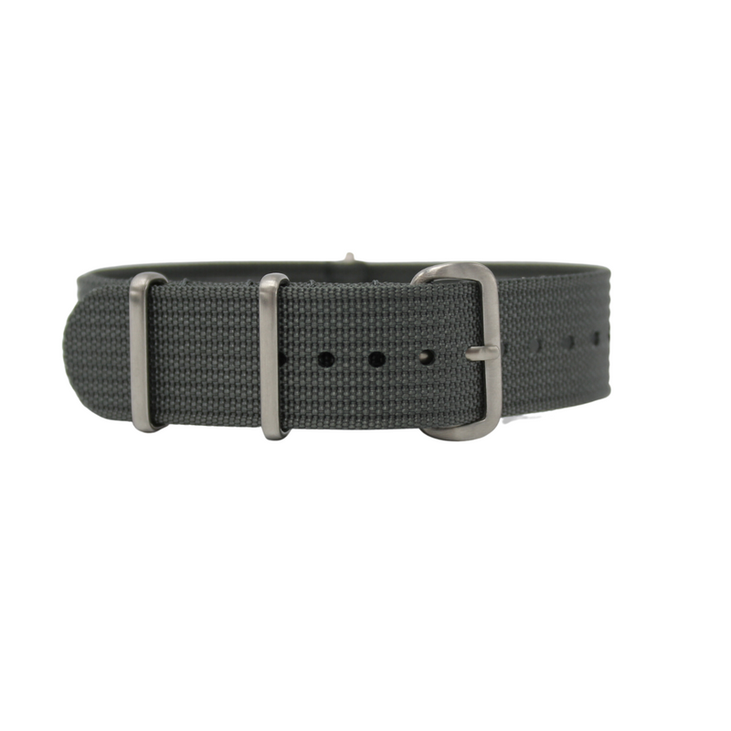 Charcoal Grey - Nato Watch Strap For Cartier Ronde Solo De Cartier
