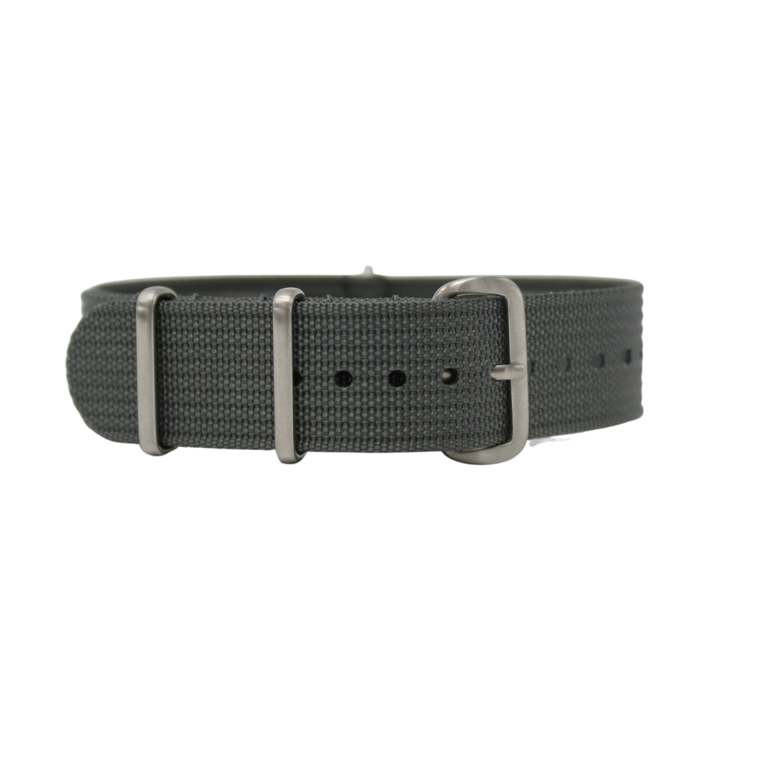 Correa Nato para Breitling Chronoliner, color gris carbón