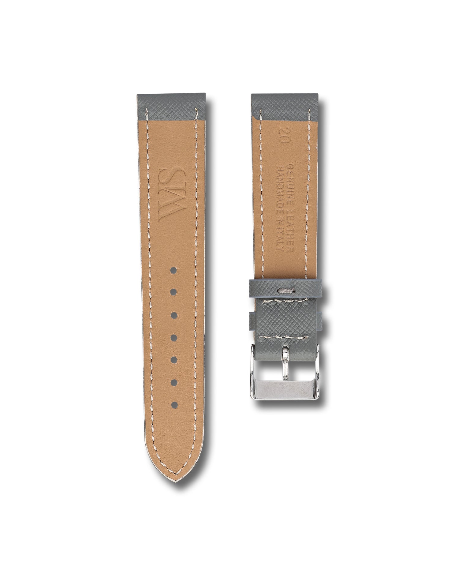 20mm Saffiano Leather Watch Straps | WIS
