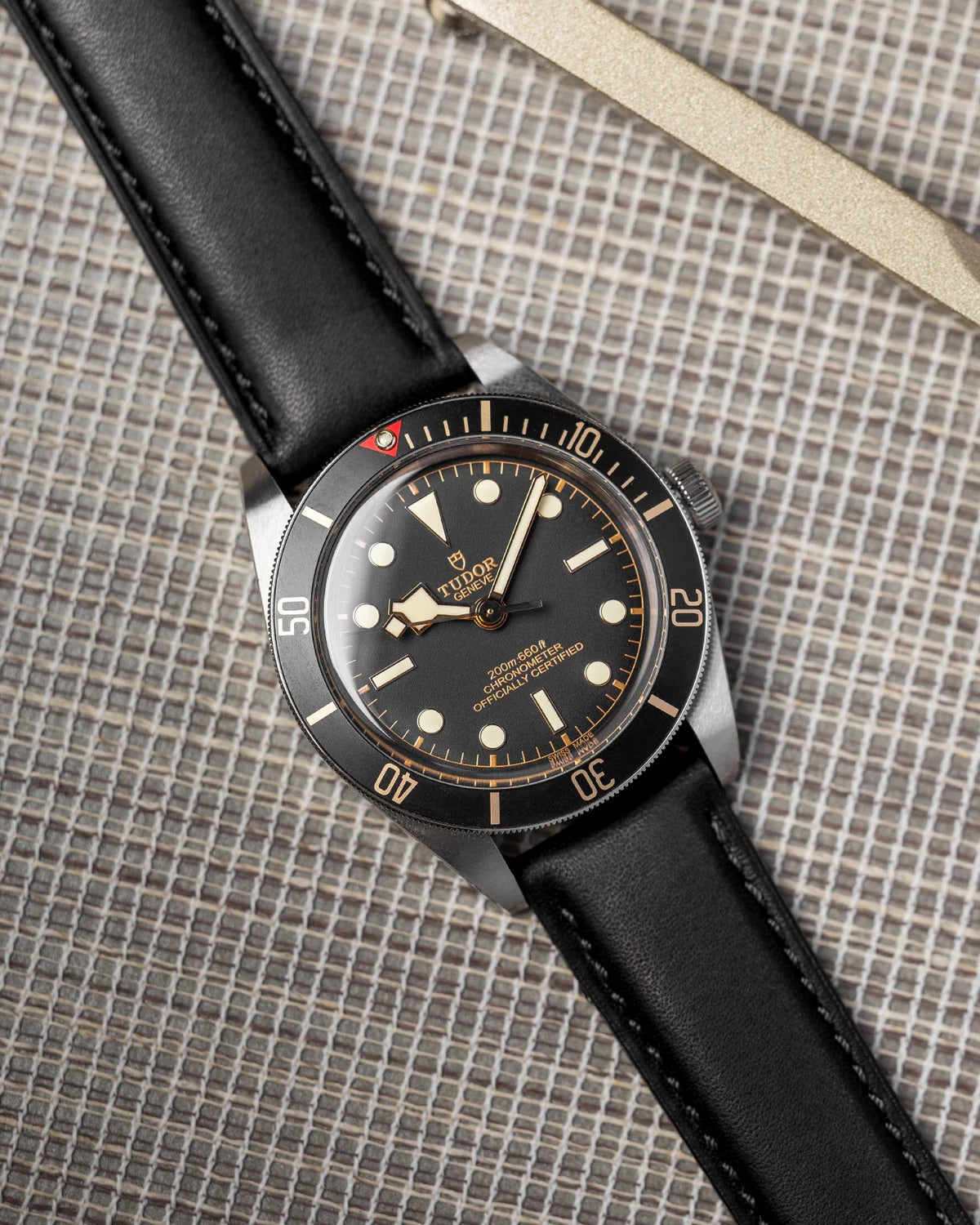 Gunmetal Black Handmade Leather Watch Strap | WIS Straps Watch Bands