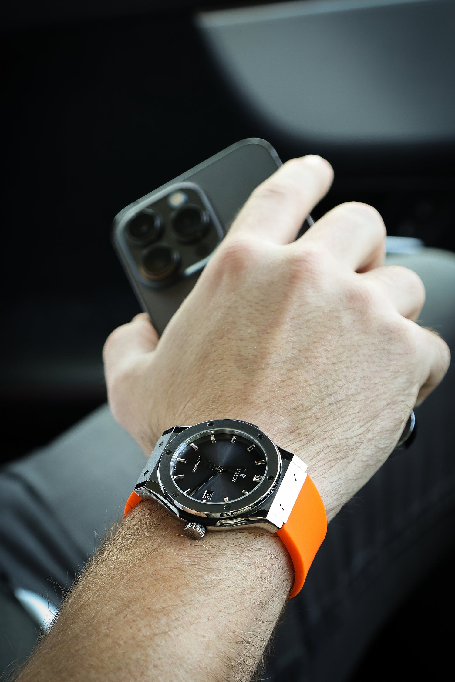 Orange Rubber Hublot Watch Strap | WIS Watch Straps