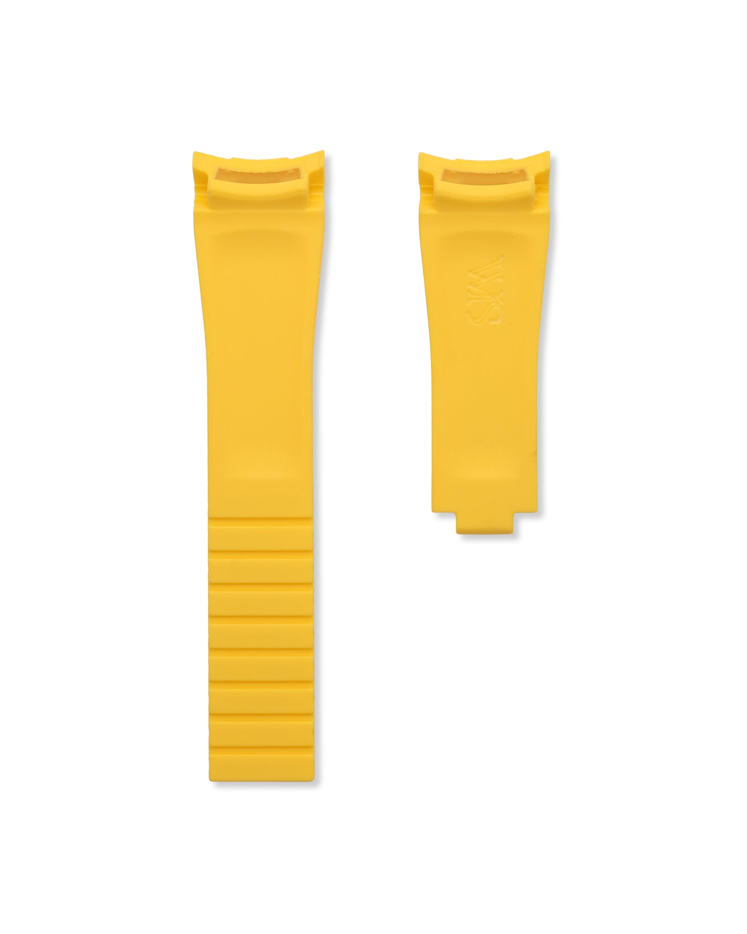 Lemon Yellow Cut To Size Rubber Oysterflex Strap 20mm | WISSTRAPS