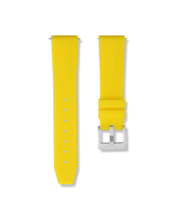 Lemon Yellow Quick Release Rubber Strap 20mm | WISSTRAPS