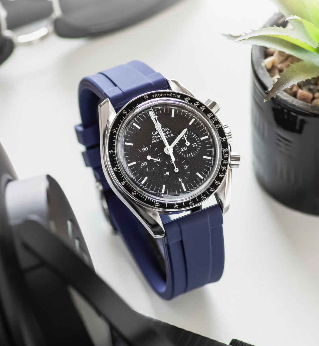 Navy Blue 20mm Rubber Watch Strap | WIS