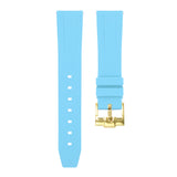 Miami Blue - Quick Release Rubber Watch Strap for Zenith Chronomaster