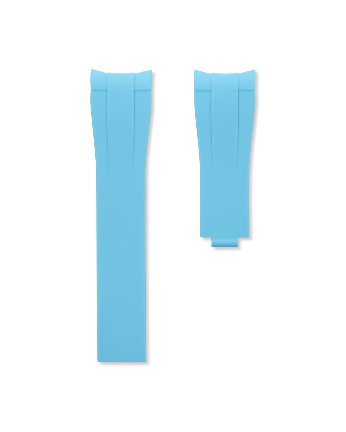Miami Blue Cut To Size Rubber Oysterflex Strap 20mm | WISSTRAPs
