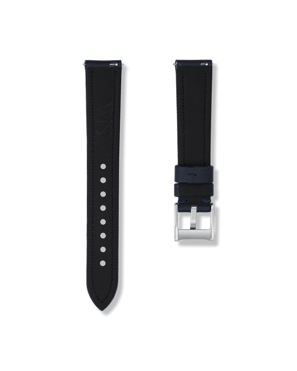 Midnight Blue Sailcloth Watch Strap 19mm | WISSTRAPS