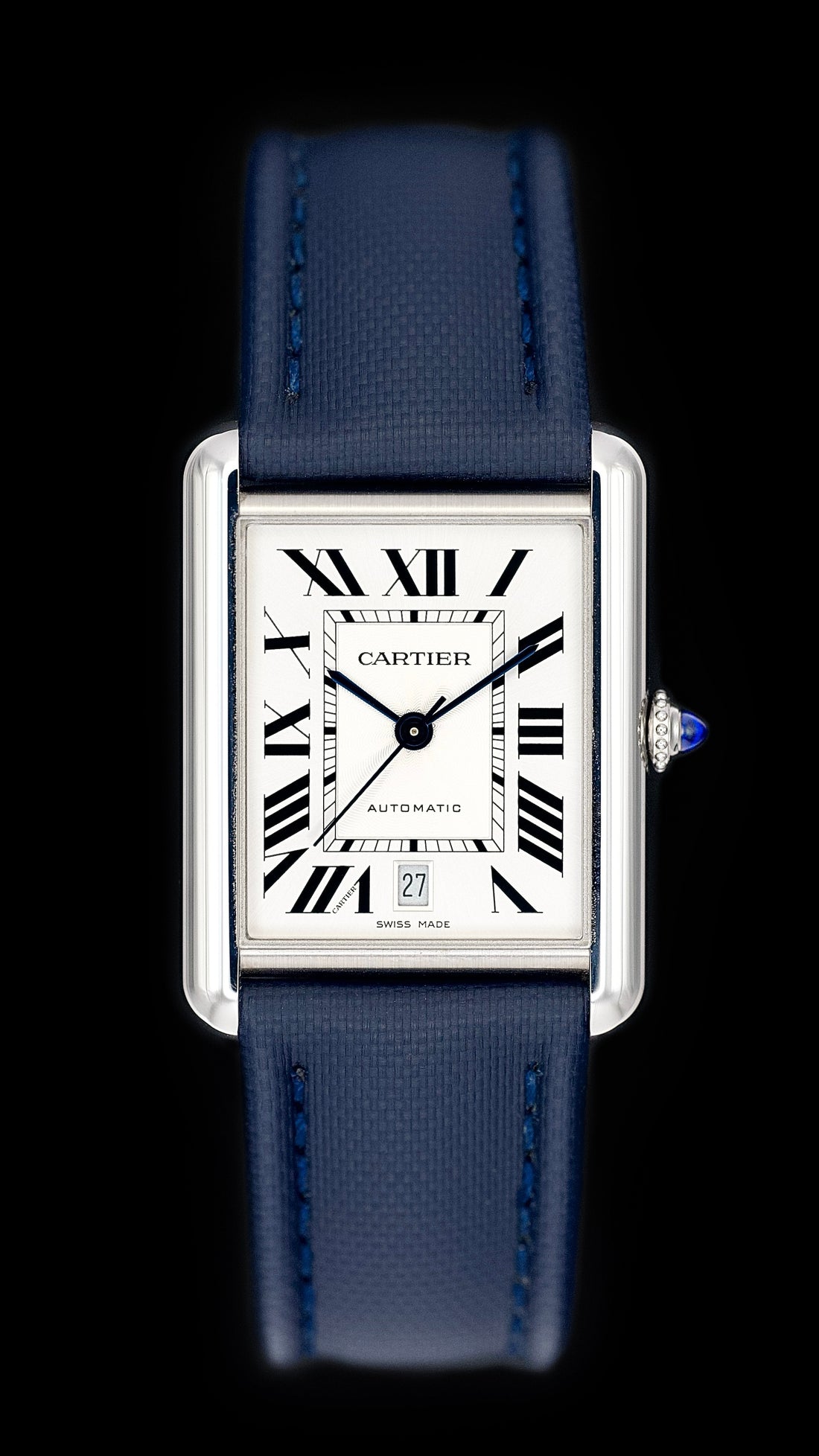 Midnight Blue Sailcloth Watch Strap 19mm | WISSTRAPS