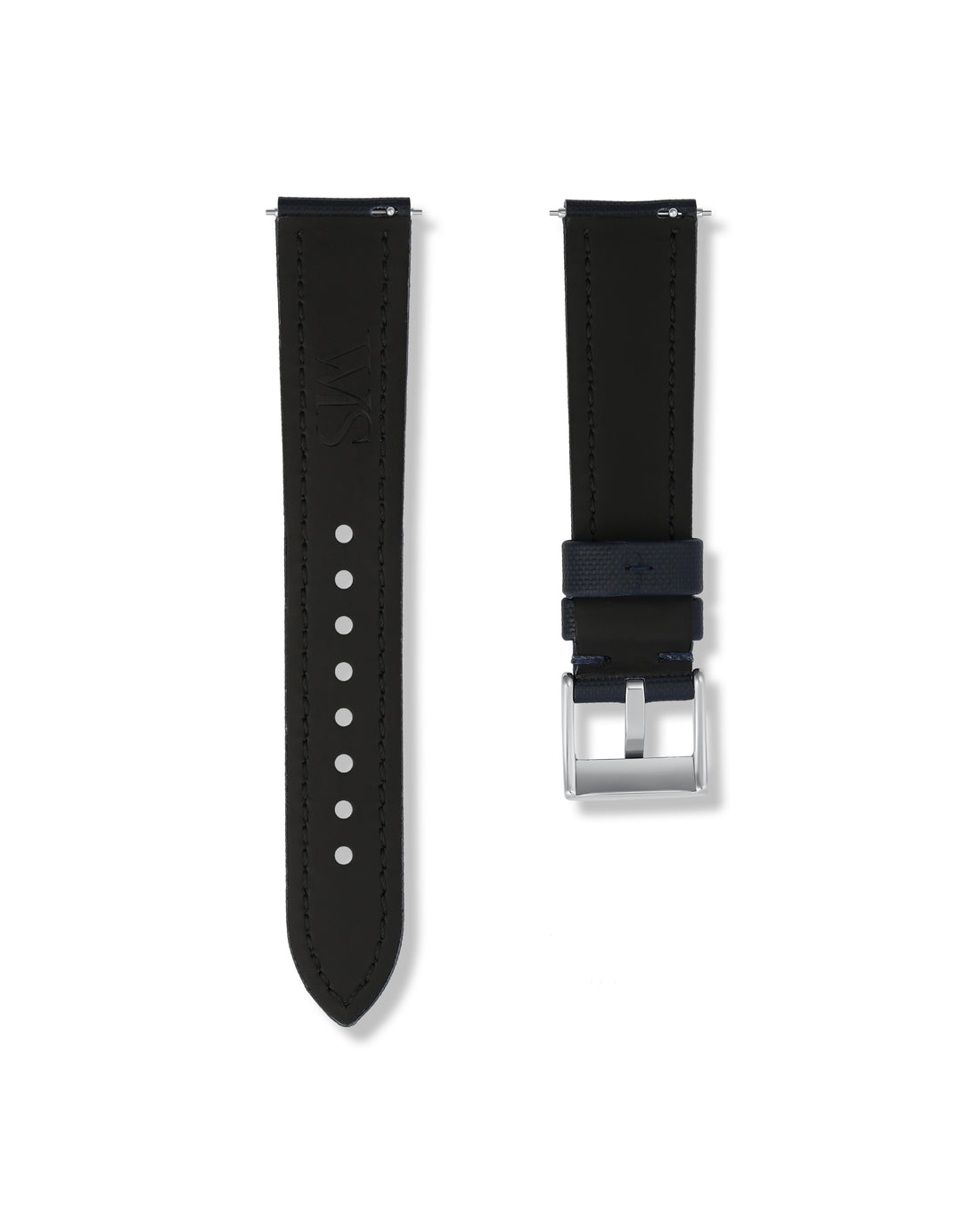 Midnight Blue Sailcloth Watch Strap 20mm | WISSTRAPS