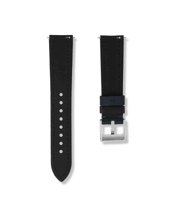Midnight Blue Sailcloth Watch Strap 21mm | WISSTRAPS