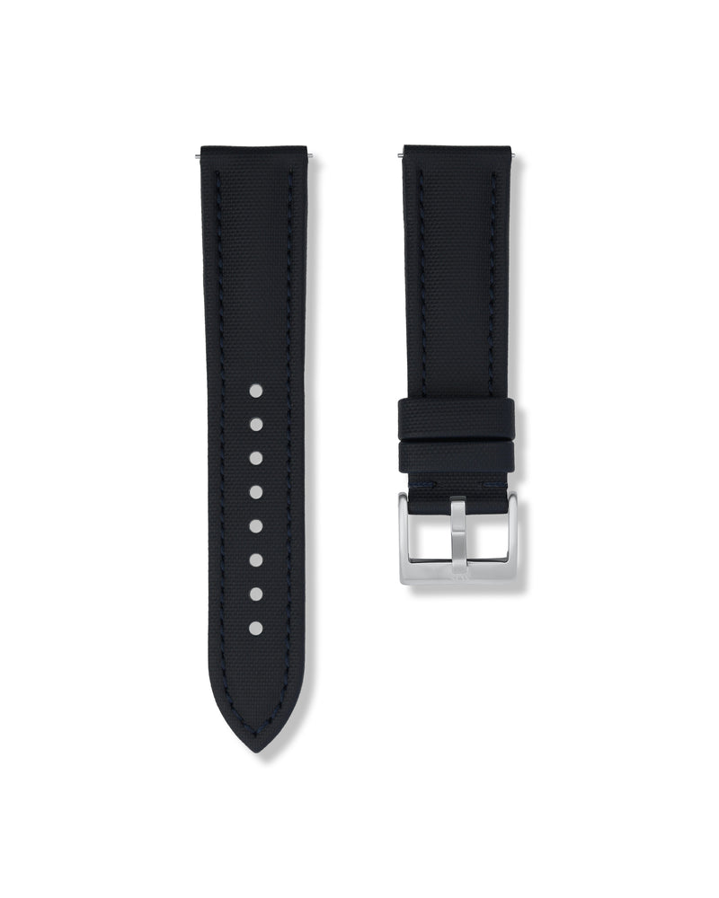 Midnight Blue Sailcloth Watch Strap 22mm | WISSTRAPS