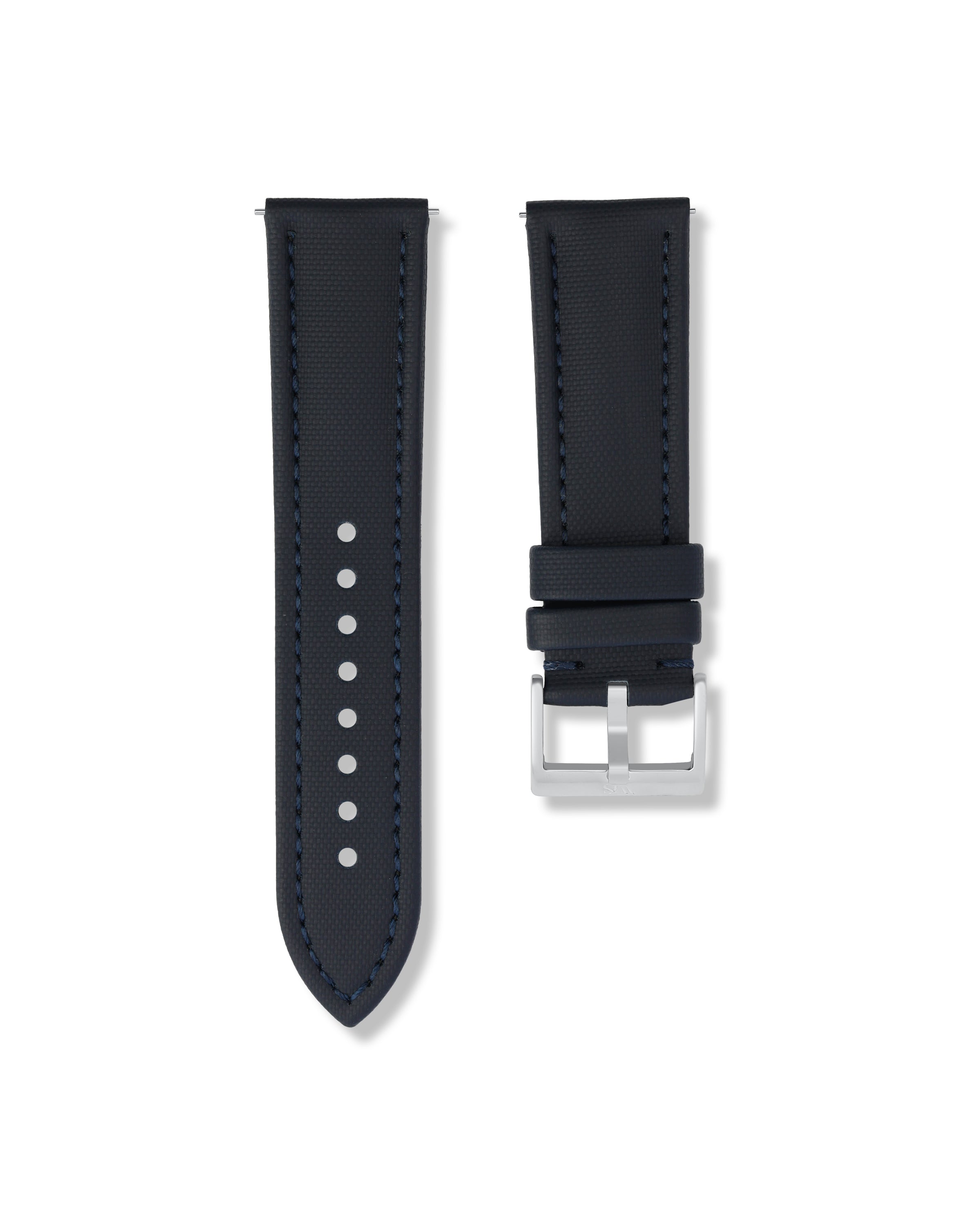 Midnight Blue Sailcloth Watch Strap 24mm | WISSTRAPS