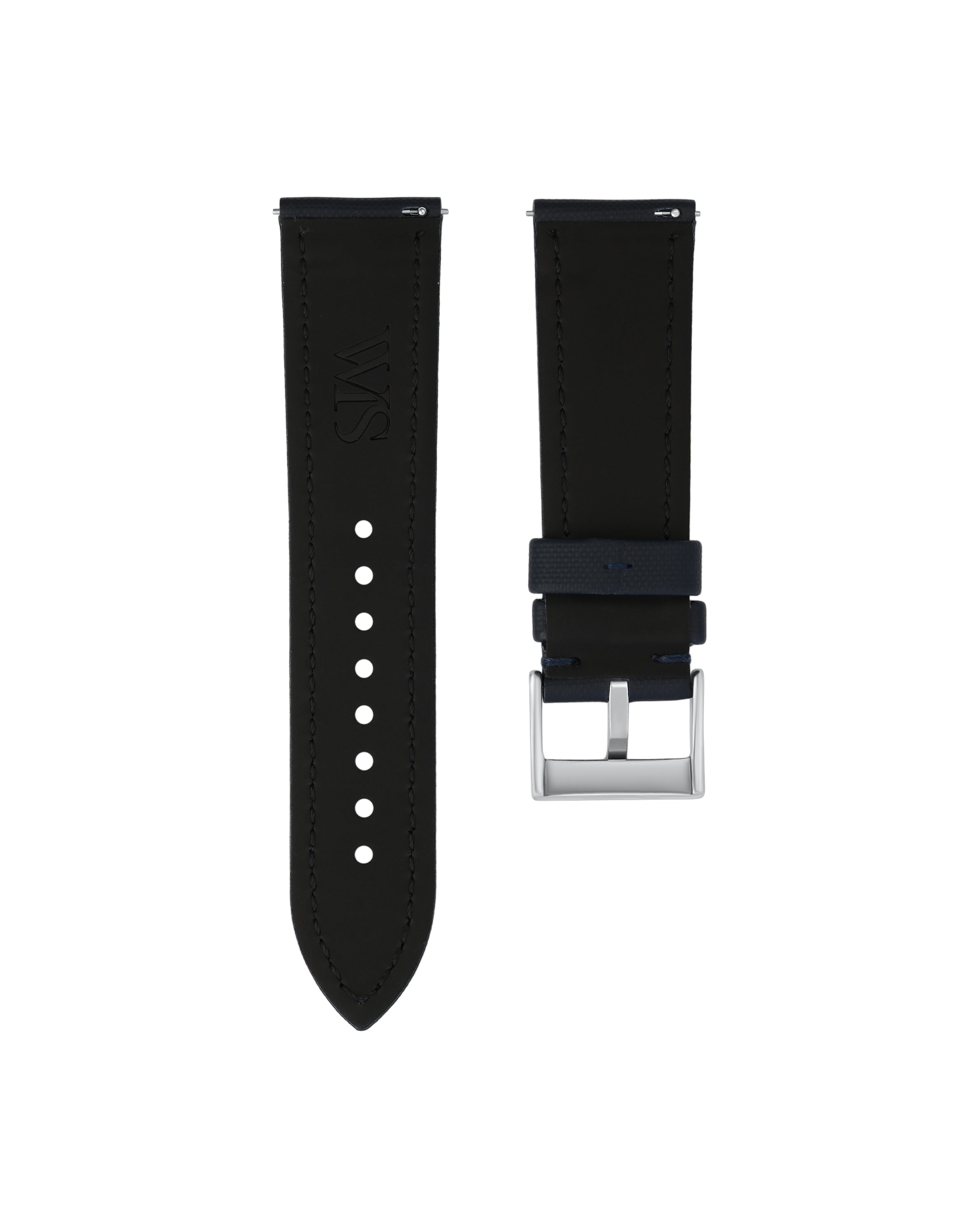 Midnight Blue Sailcloth Watch Strap 24mm | WISSTRAPS