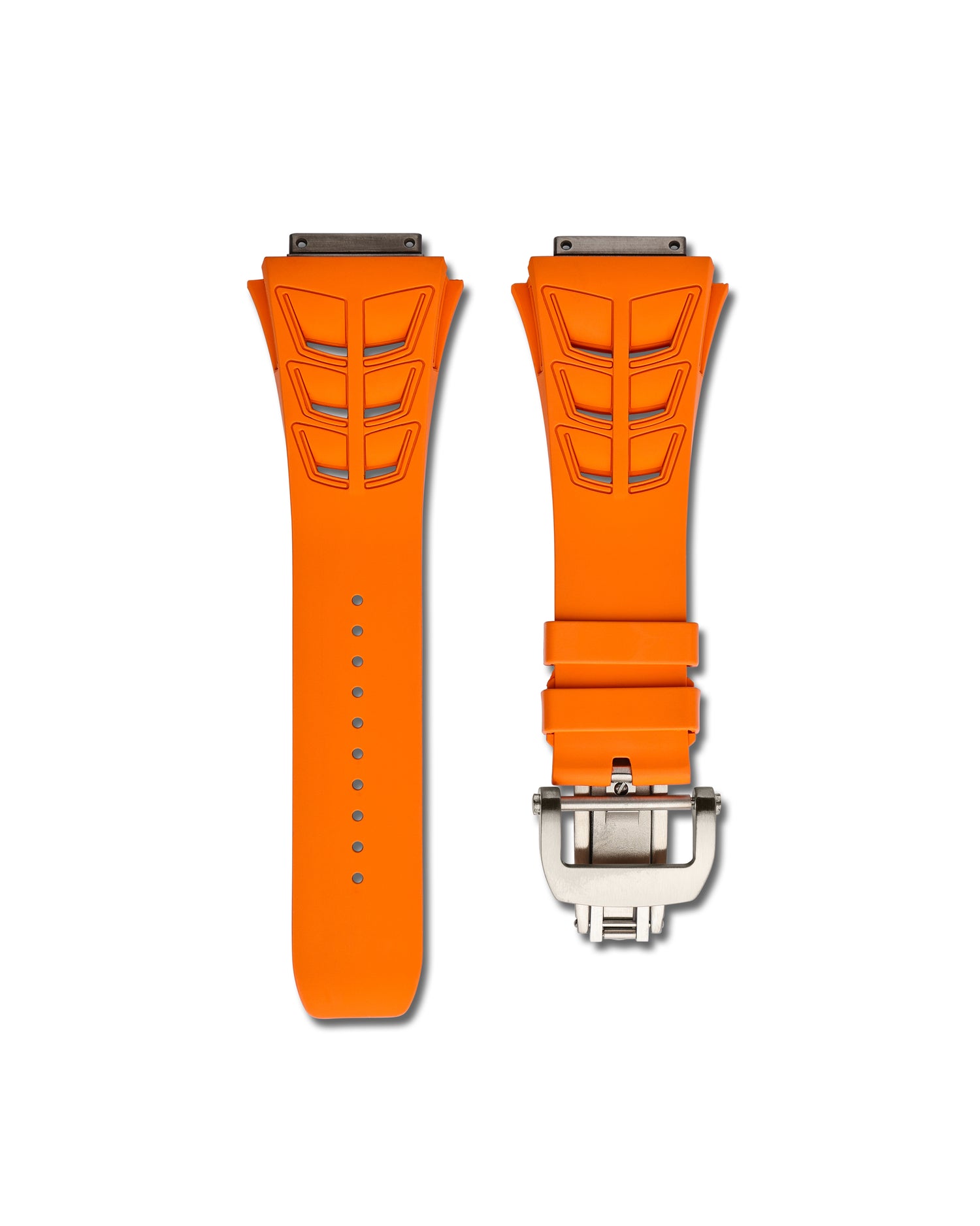Orange Rubber WIS Watch Strap for RM 030