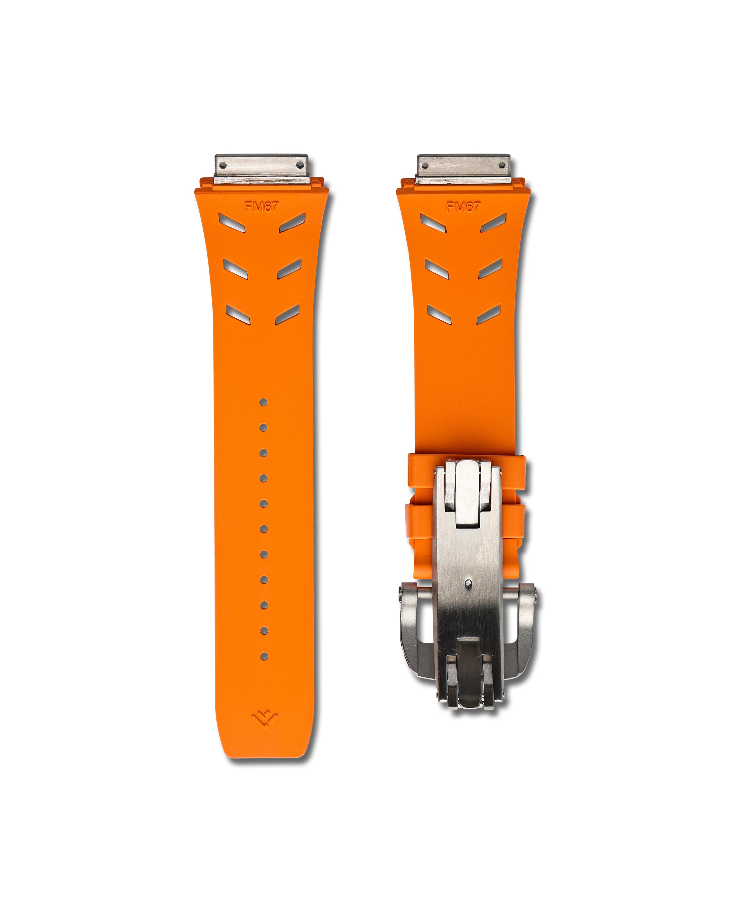 Lemon Yellow Rubber Watch Strap for Richard Mille 67-02