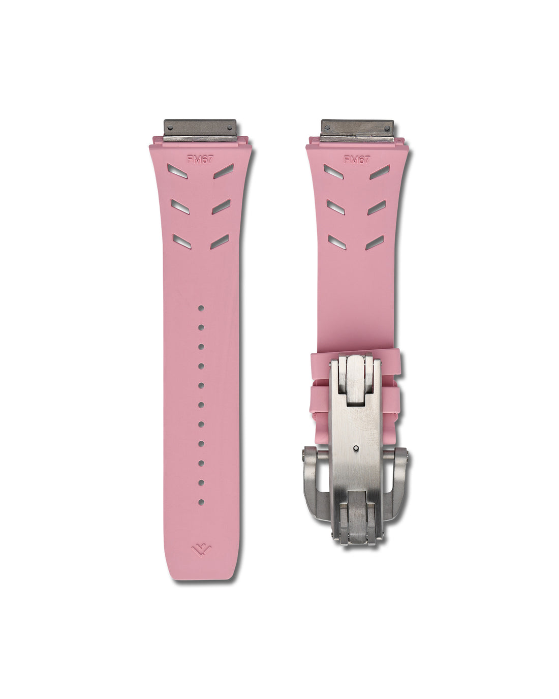 Pink Rubber Watch Strap For Richard Mille 67-02