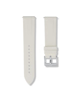 Polar White Quick Release Rubber Strap 22mm | WISSTRAPS