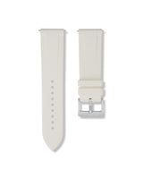 Polar White Quick Release Rubber Strap 24mm | WISSTRAPS