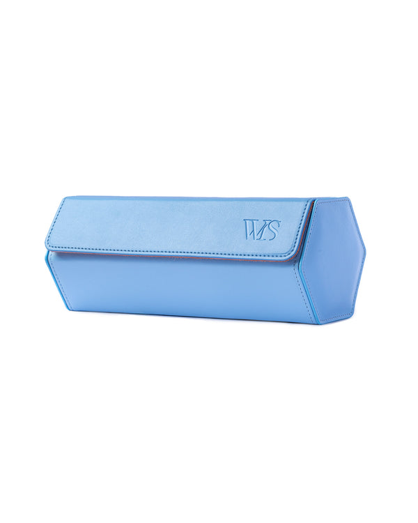 Powder Blue 3 Watch Roll & Strap Storage | WISSTRAPS