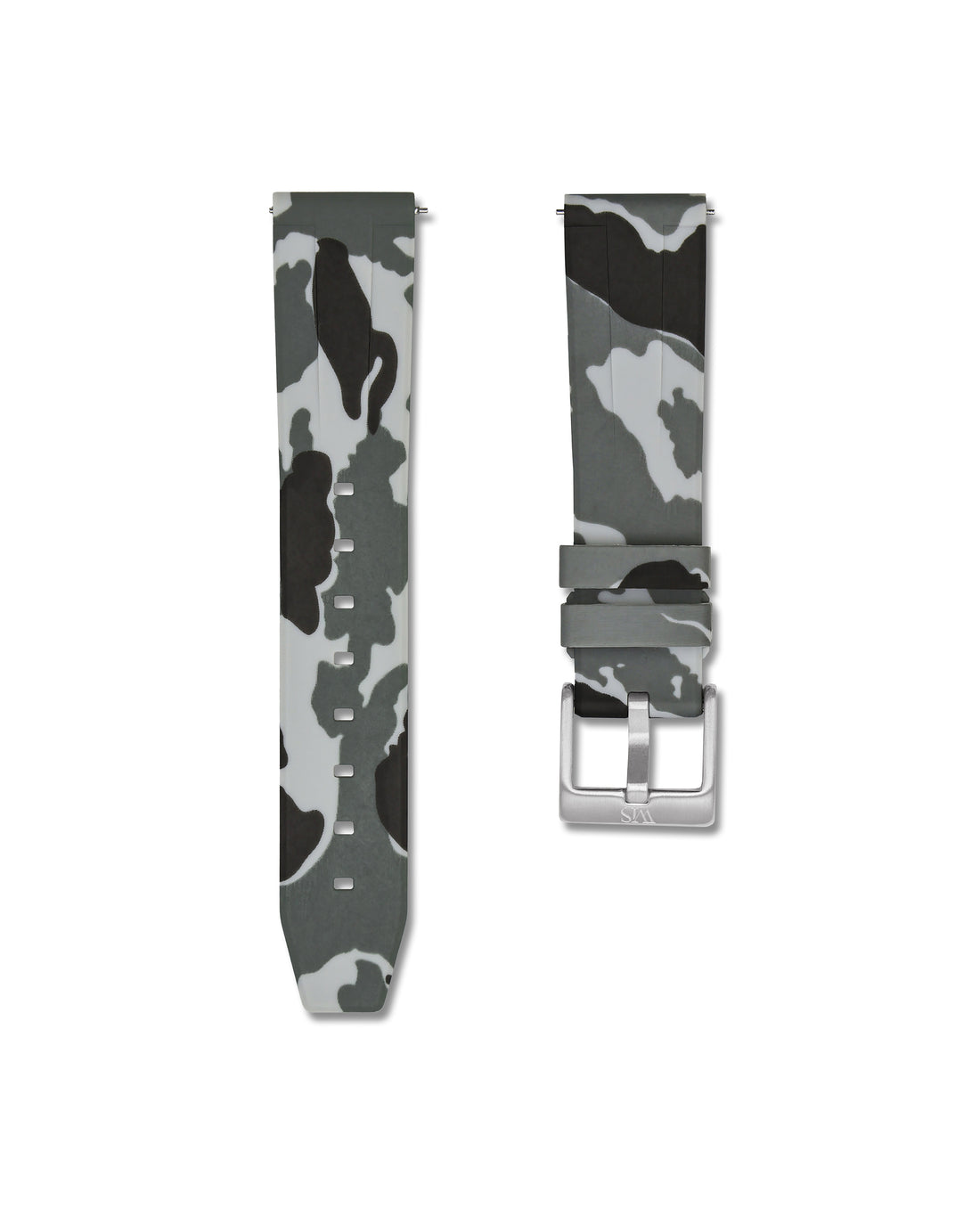 Quick Release Arctic Camo Polished Silver Buckle